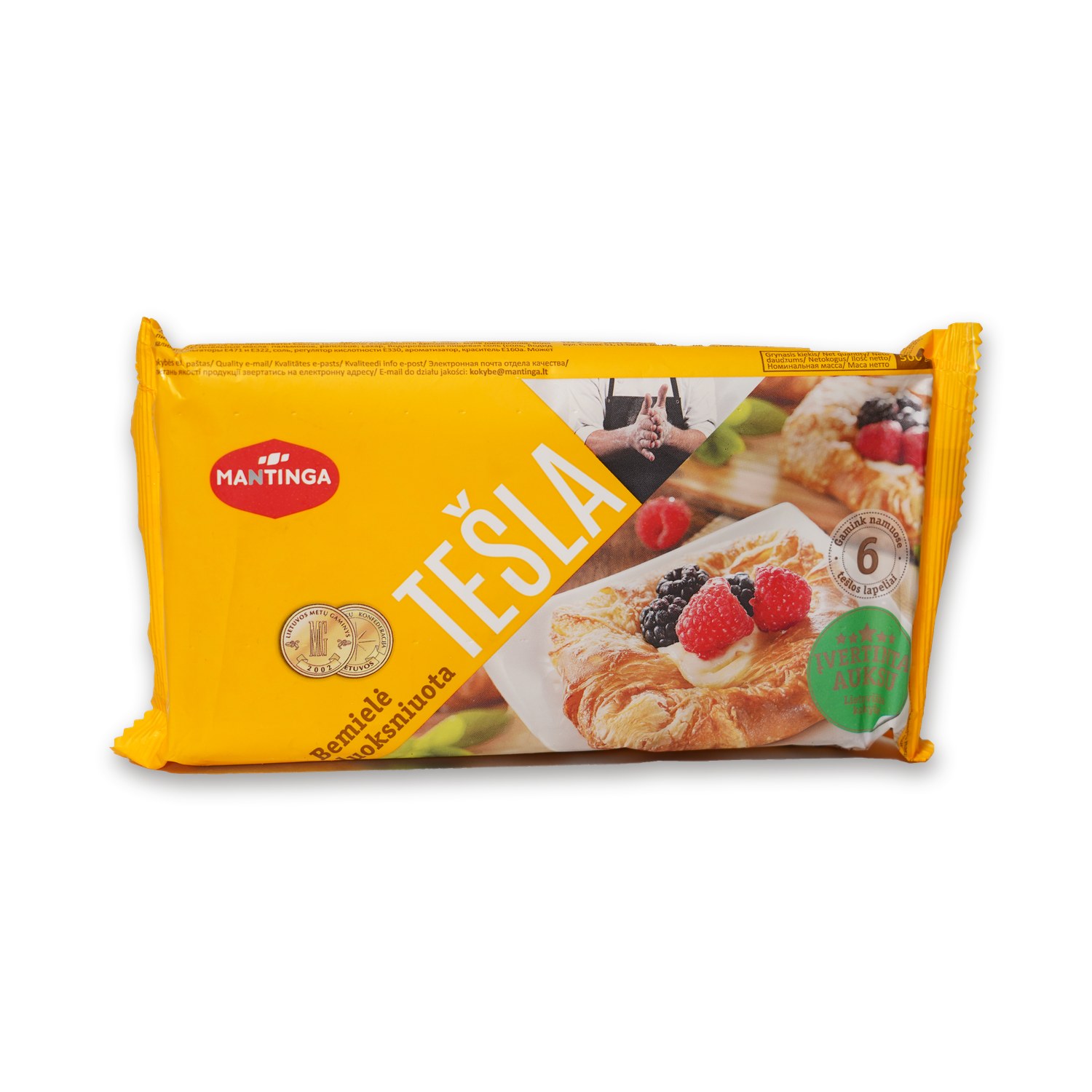 Tešla Puff Pastry Sheets — Mantinga