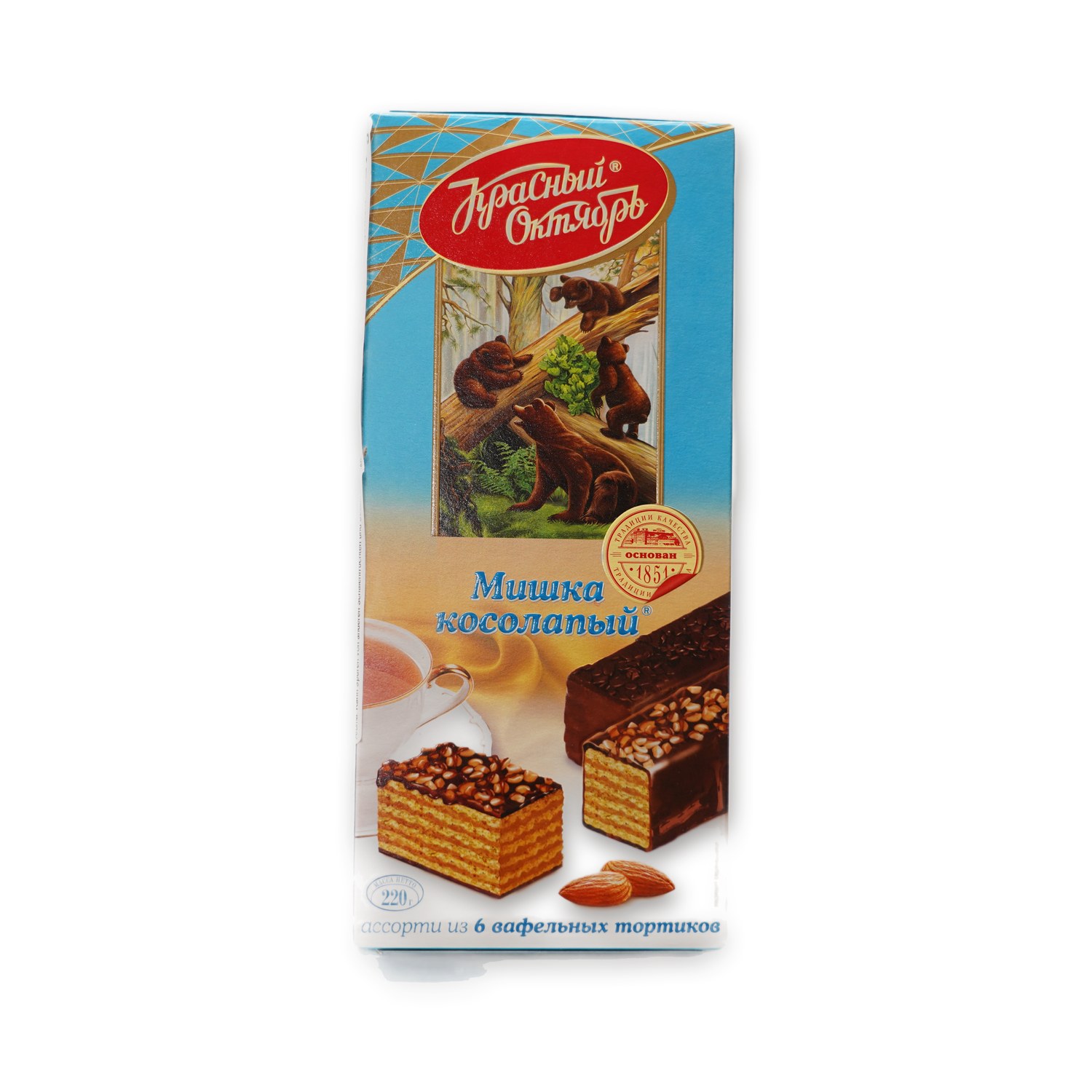 Mishka Kosolapyy Wafer Cakes — Krasny Oktyabr