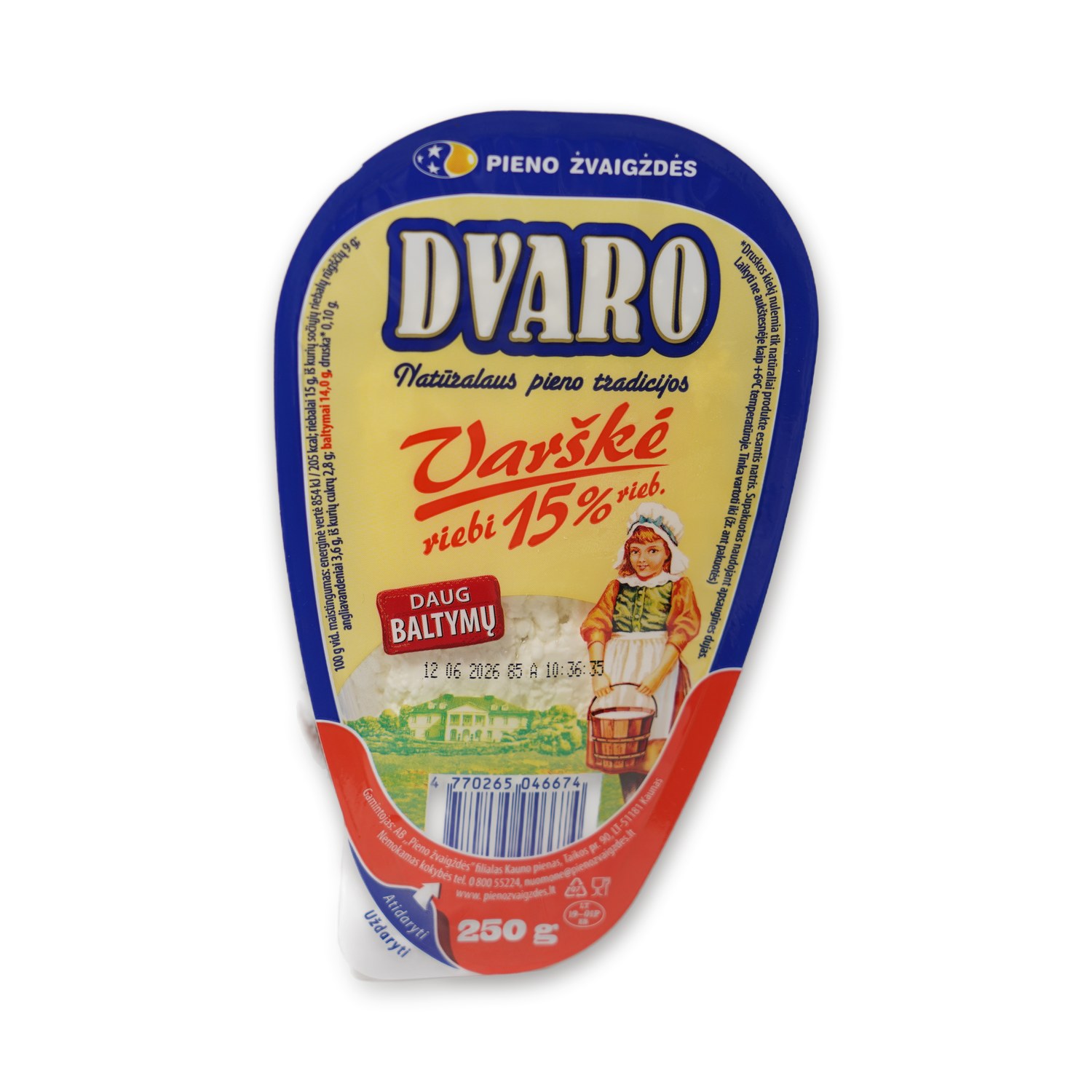 Varške Curd Cheese 15% — Dvaro