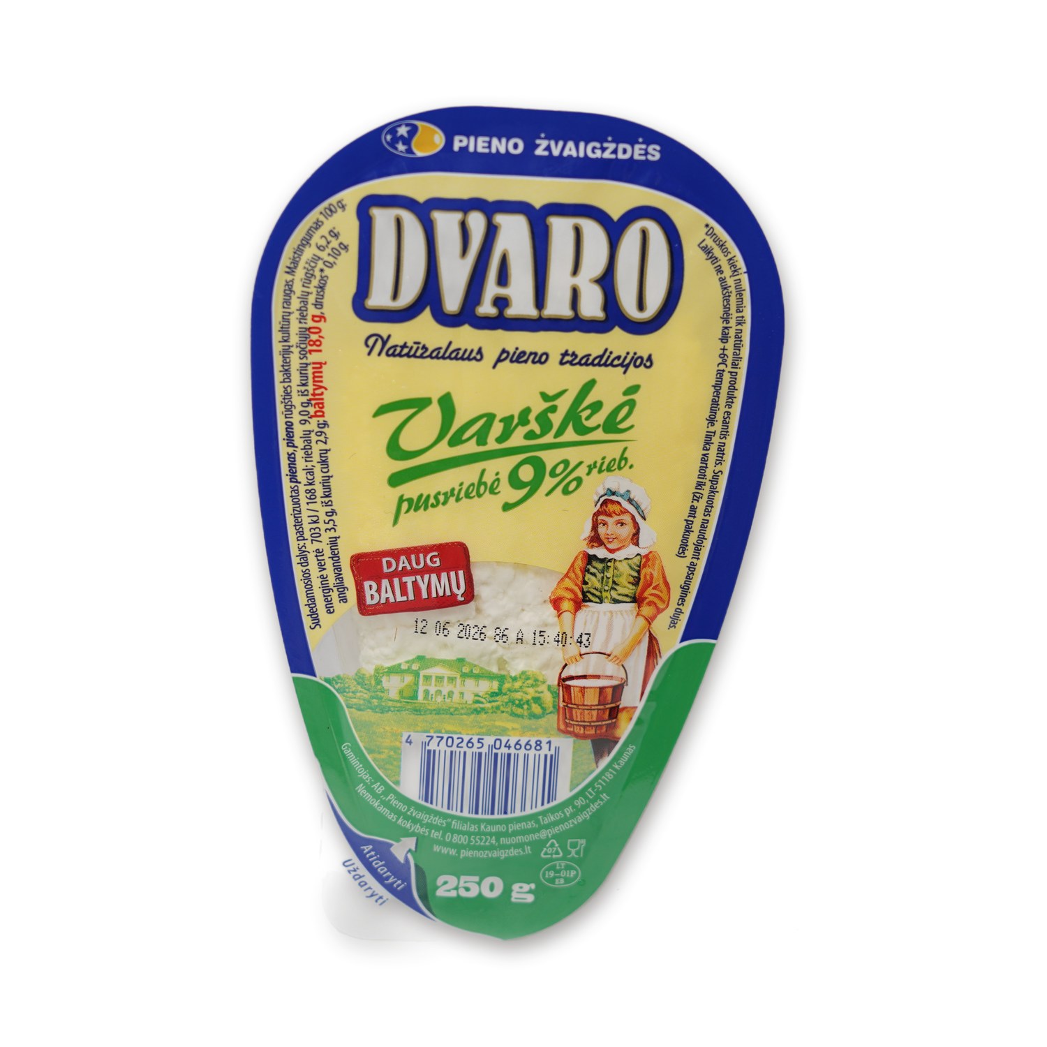 Varške Curd Cheese 9% — Dvaro