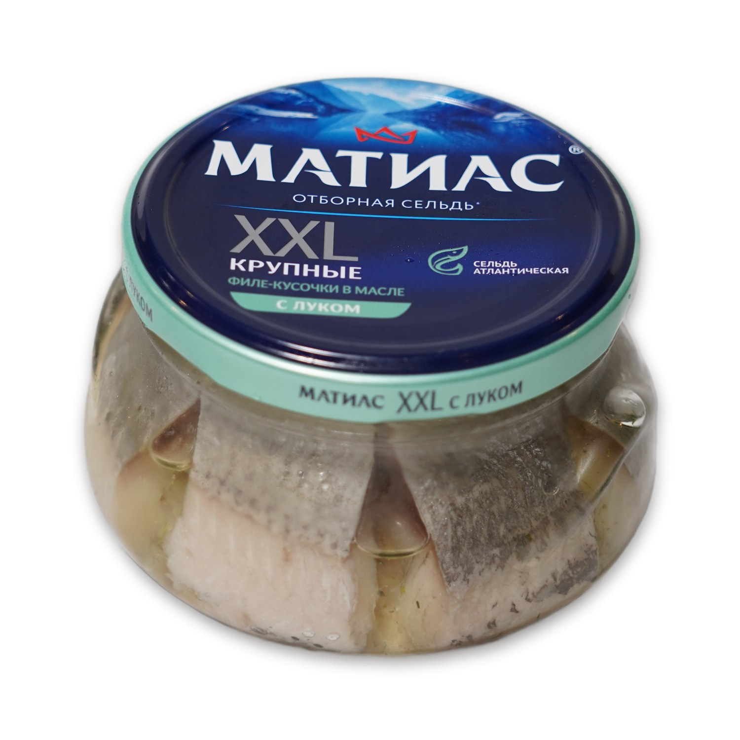 XXL Herring Fillets in Oil with Onion — Matias