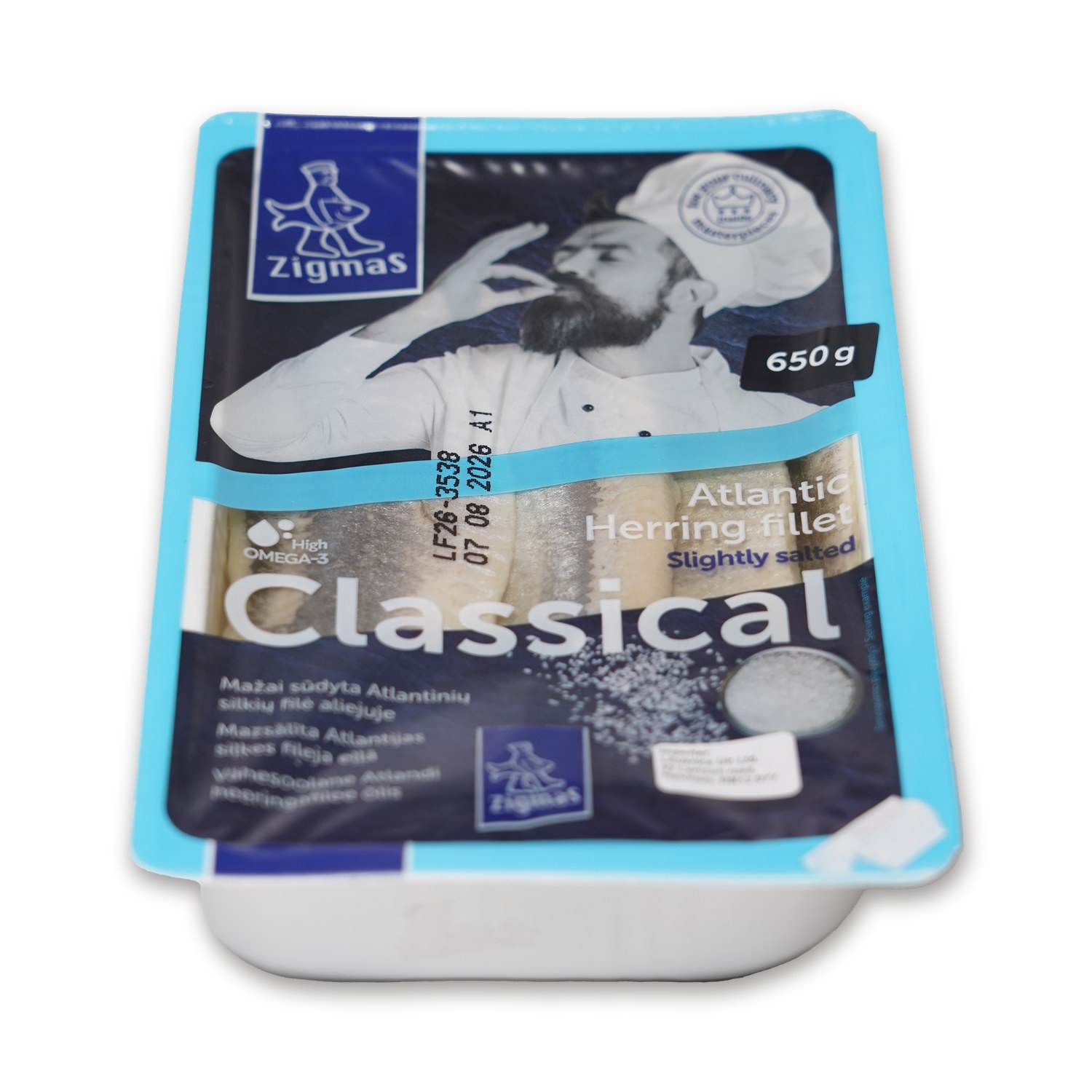 Classical Atlantic Herring Fillet Slightly Salted — Zigmas