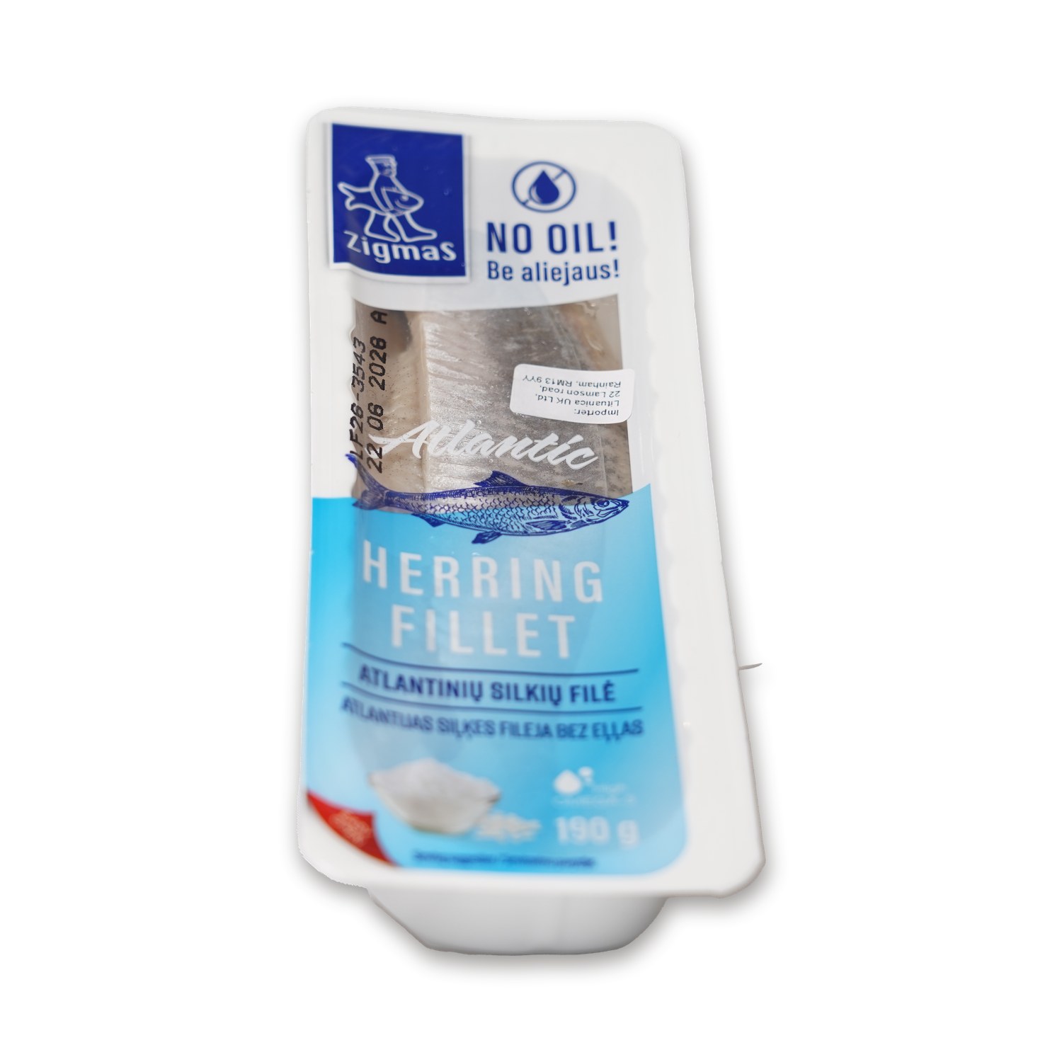 Atlantic Herring Fillet (No Oil) — Zigmas