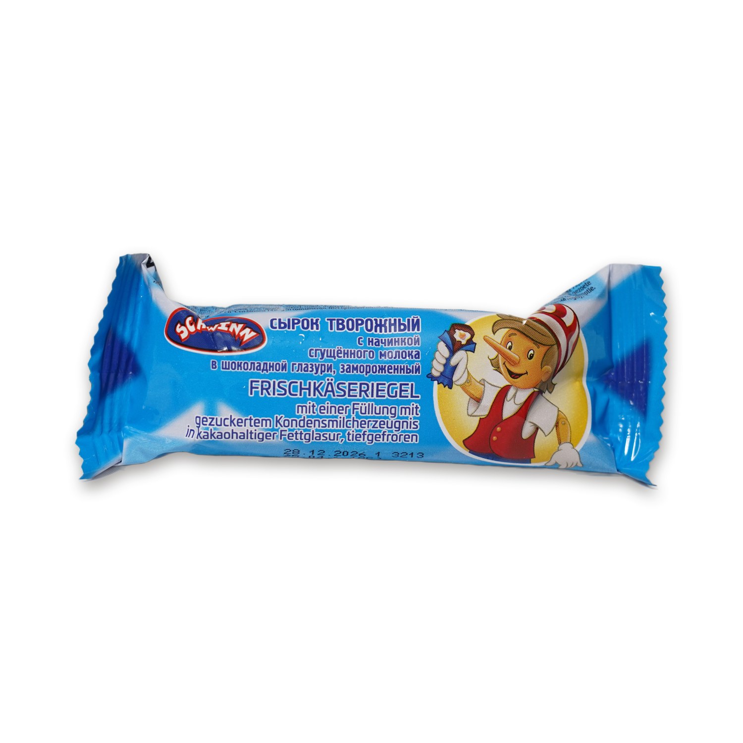 Frozen Curd Bar with Condensed Milk Filling — Buratino