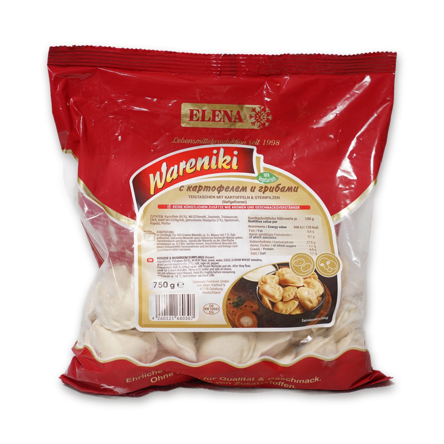 Vareniki with Potato & Mushroom — Elena