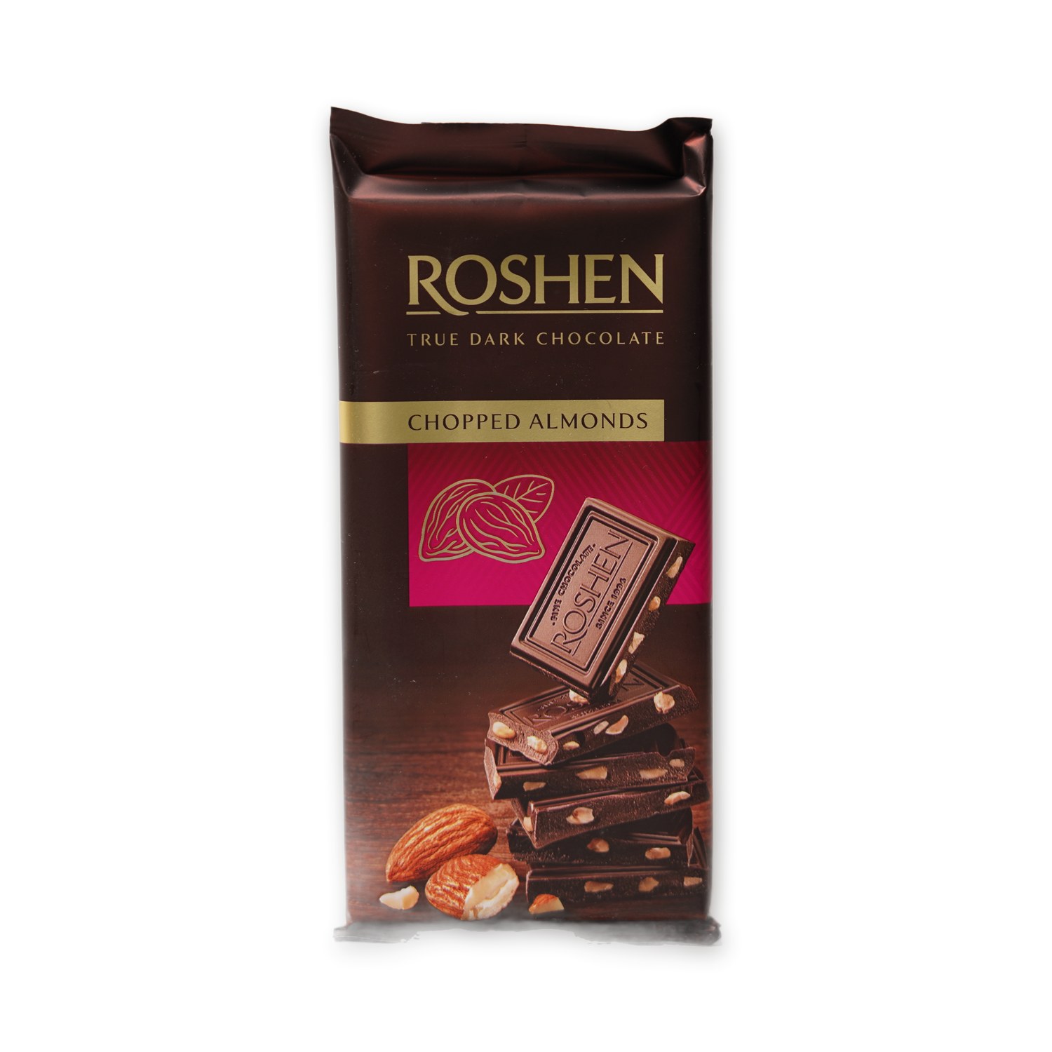 Dark Chocolate with Chopped Almonds — Roshen